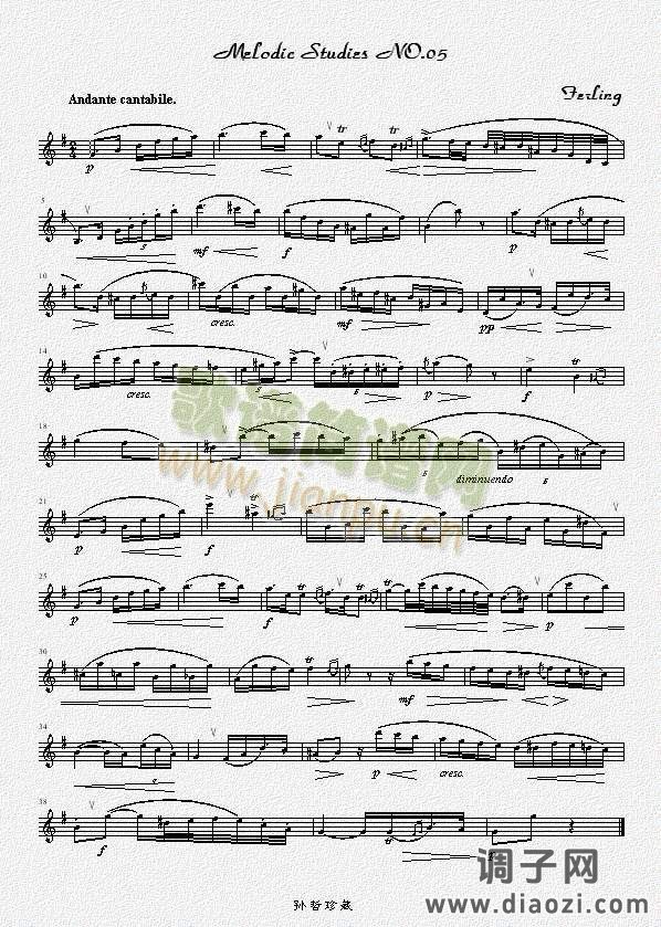四十八首旋律练习曲之五