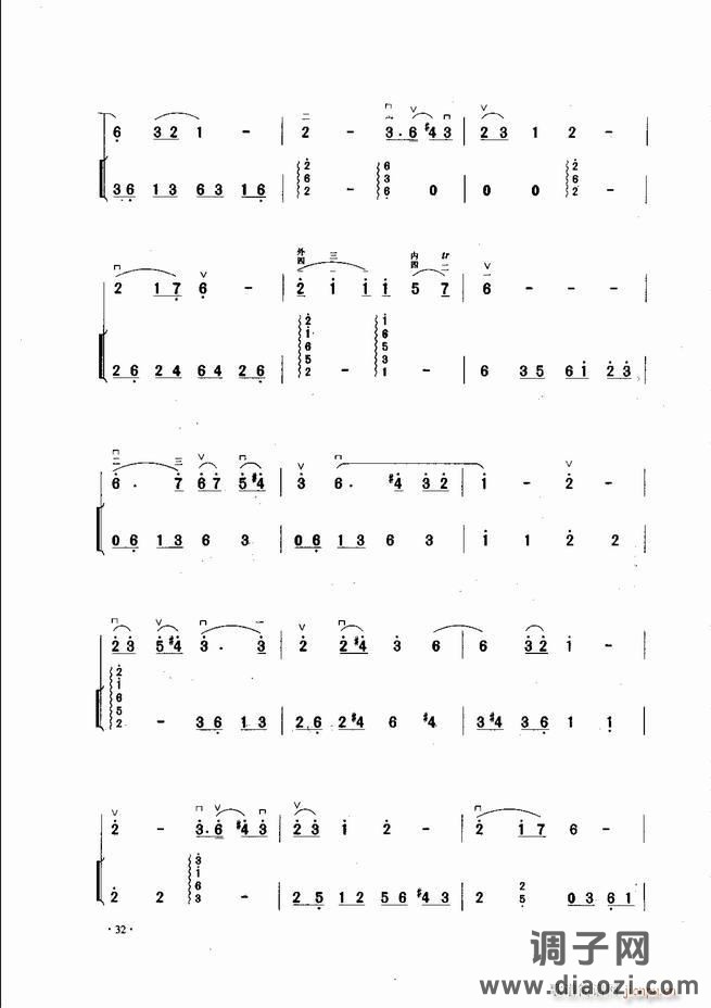 中国二胡名曲集锦南北音乐风格 目录1-60