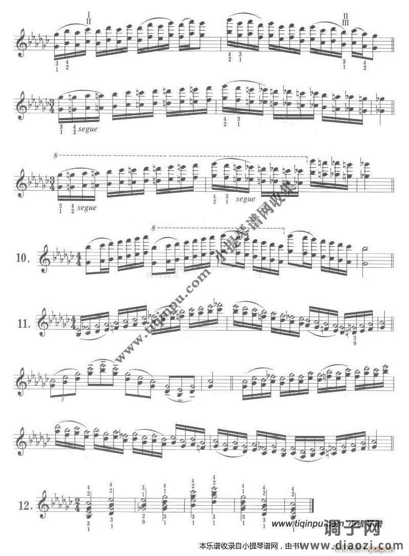 卡尔弗莱什《小提琴音阶体系》降G大调