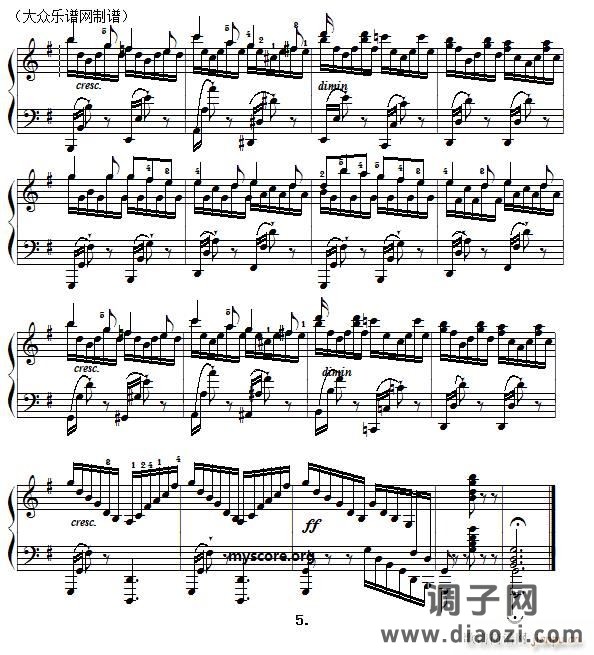 车尔尼《 手指灵巧技术练习》(Czerny 740)第20首