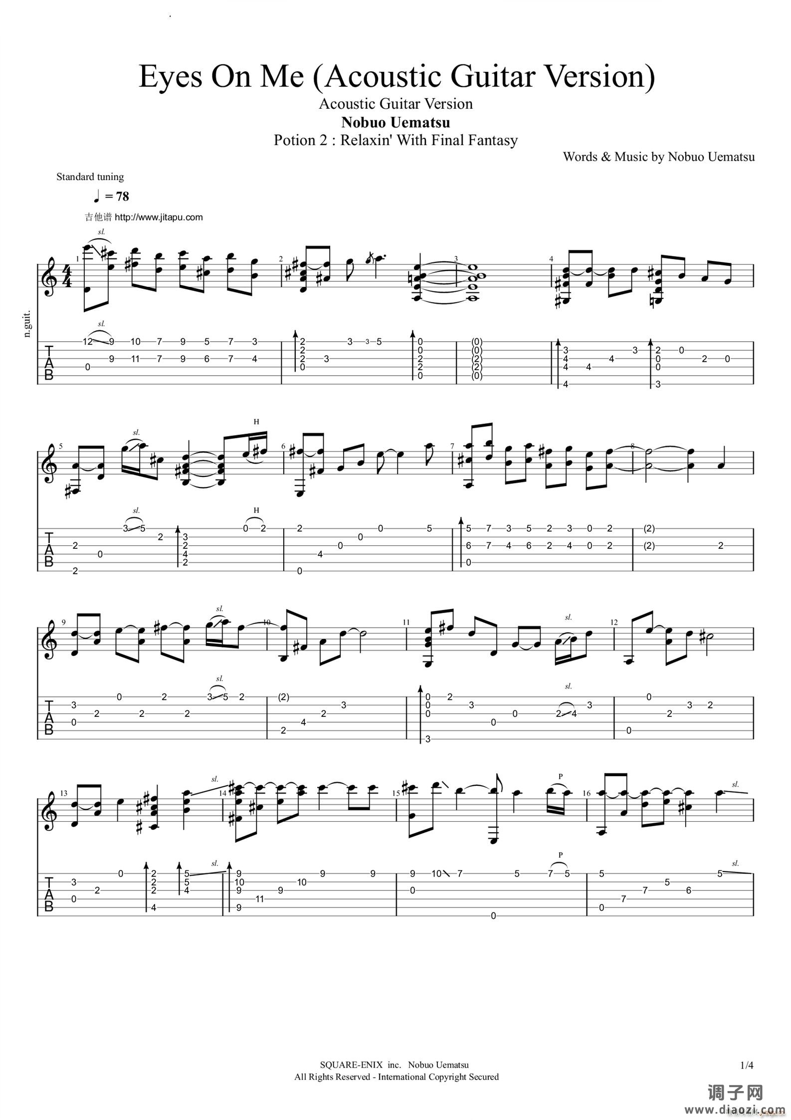 Eyes on meAcoustic guitar version