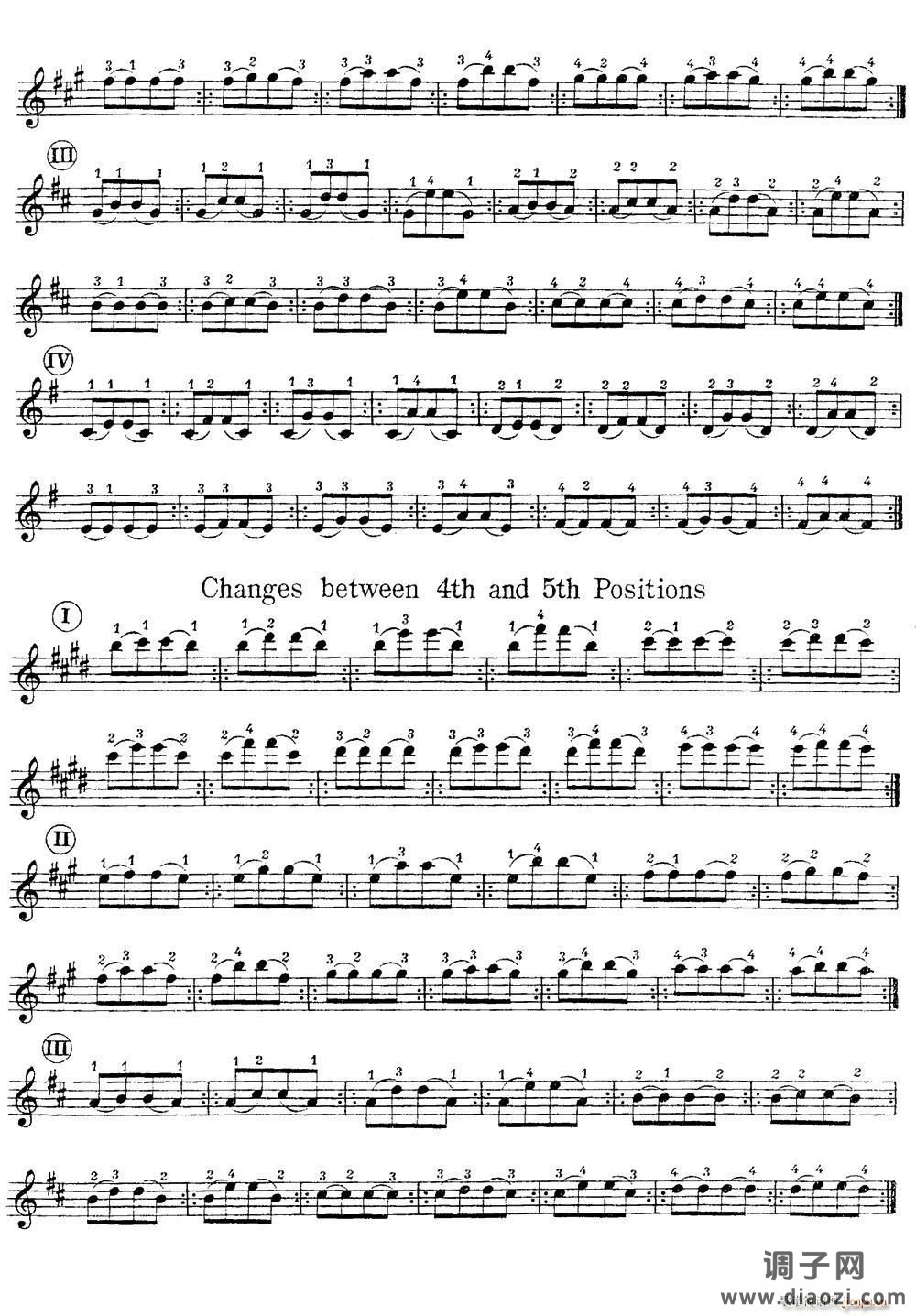 小提琴换把练习曲（第一部分）