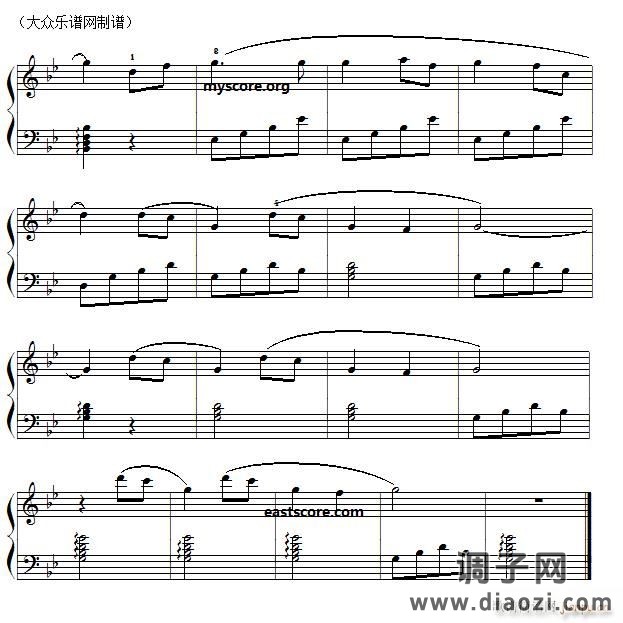 动漫《犬夜叉》插曲 超越时空的思念（儿童钢琴小曲）