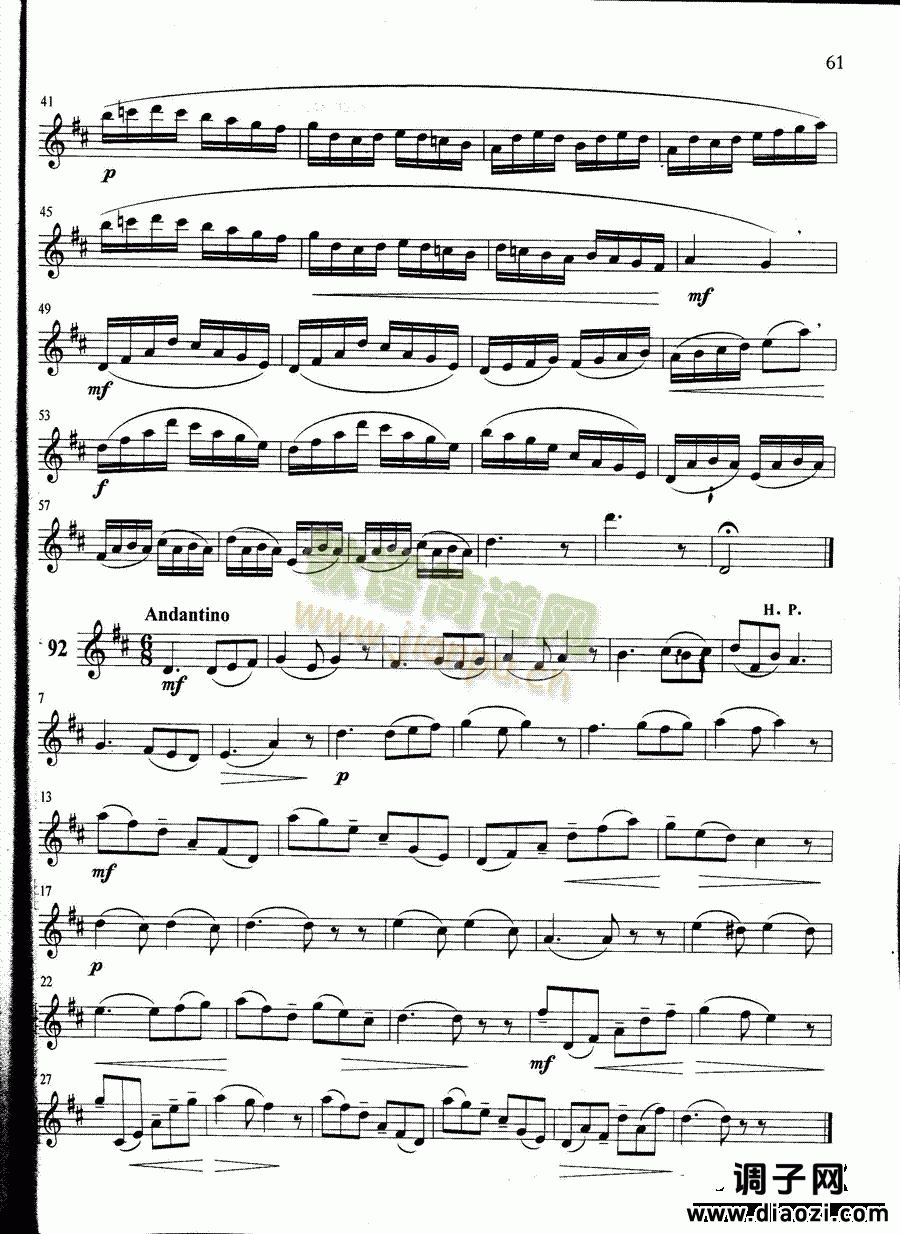 萨克斯管练习曲第100—061页