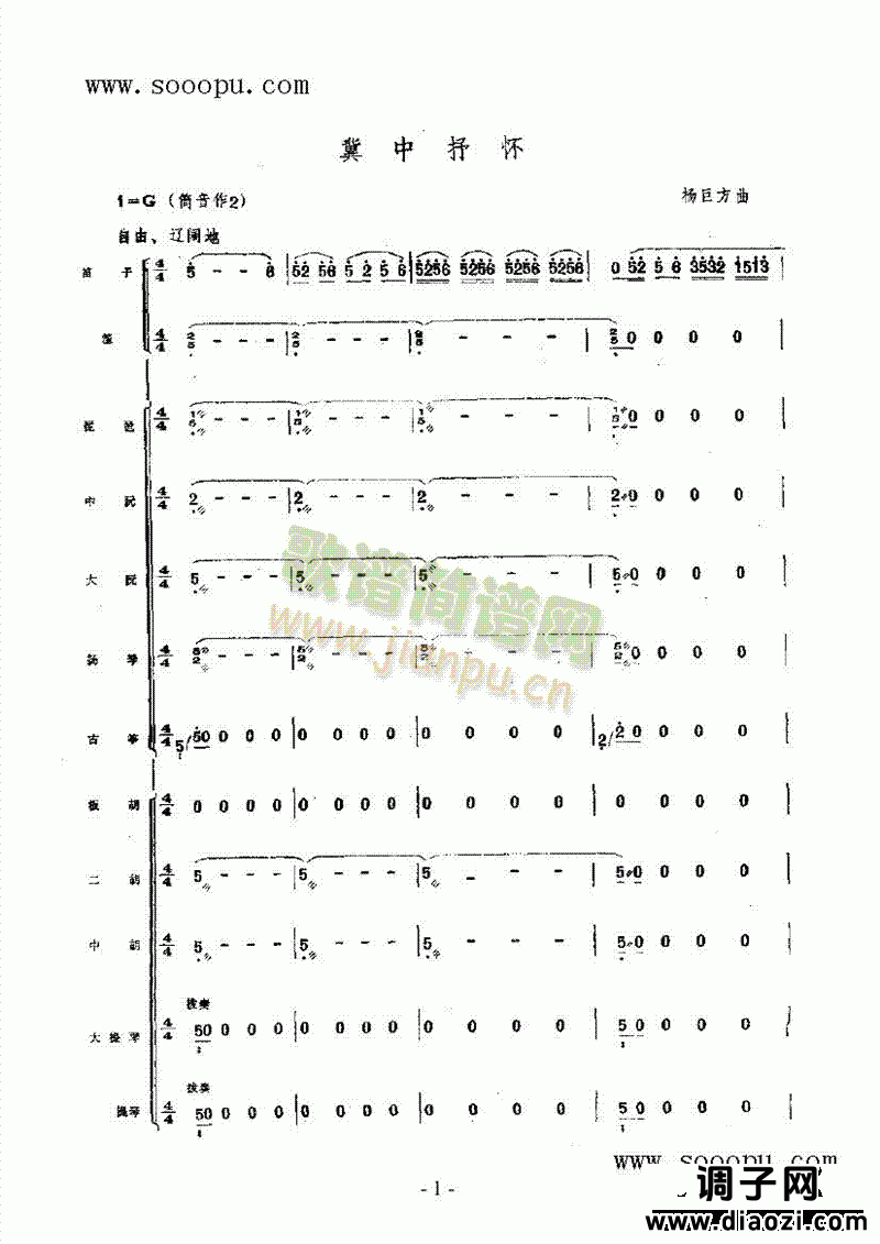 冀中抒怀 民乐类 唢呐