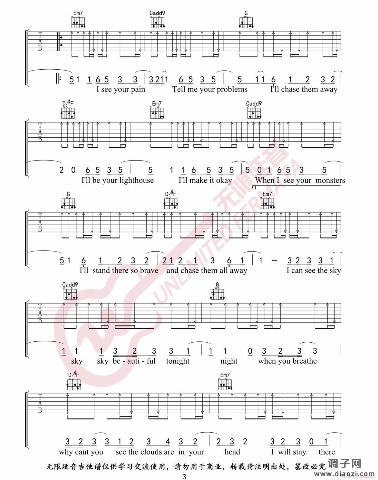 Monsters ( G调原版编配)