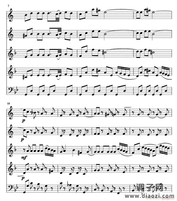 四小天鹅舞曲(管乐五重奏)2