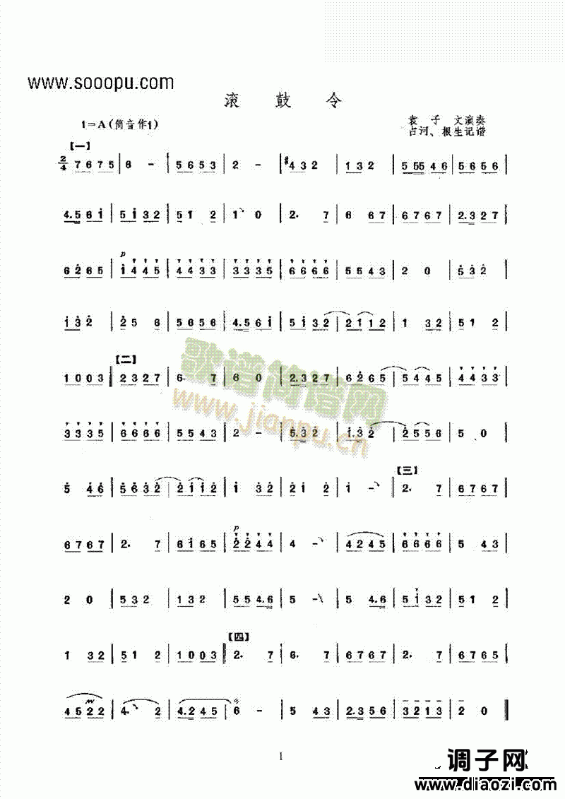 滚鼓令 民乐类 唢呐