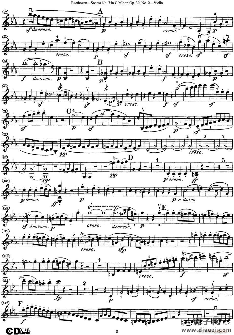 Violin Sonata No 7 in C Minor Op 30 No 2