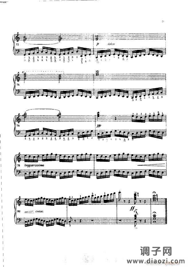 车尔尼手风琴练习曲集 Ⅲ