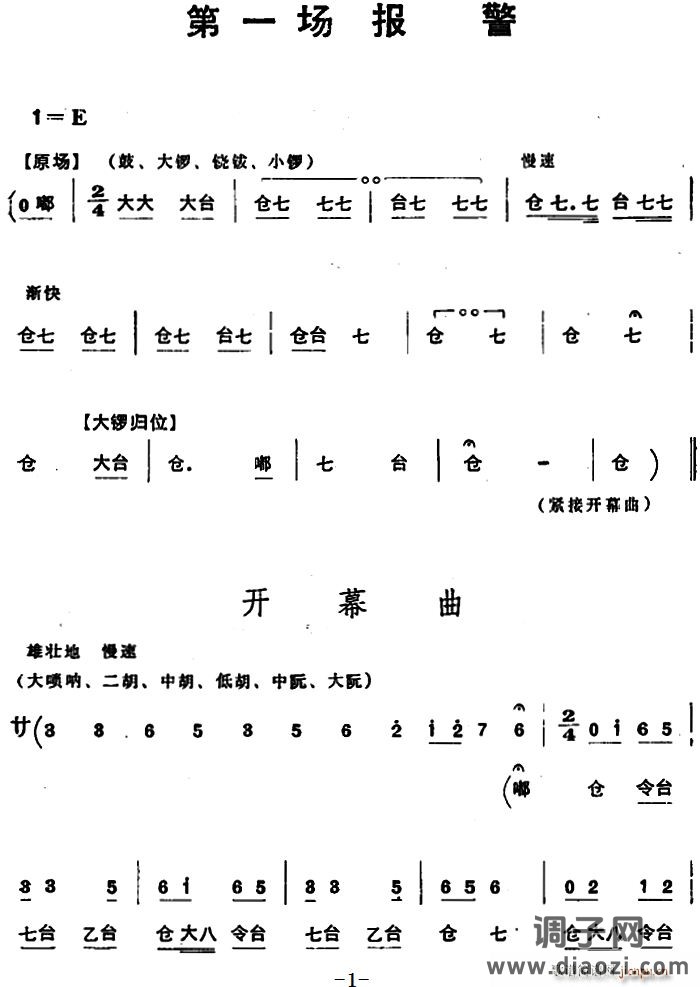 [京剧]穆桂英挂帅 （第一场 报警）
