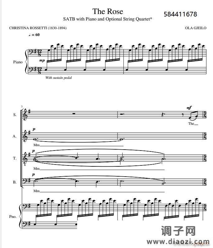 The Rose合唱谱