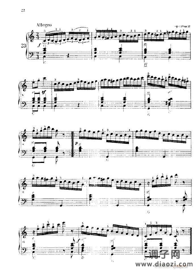 车尔尼手风琴练习曲集