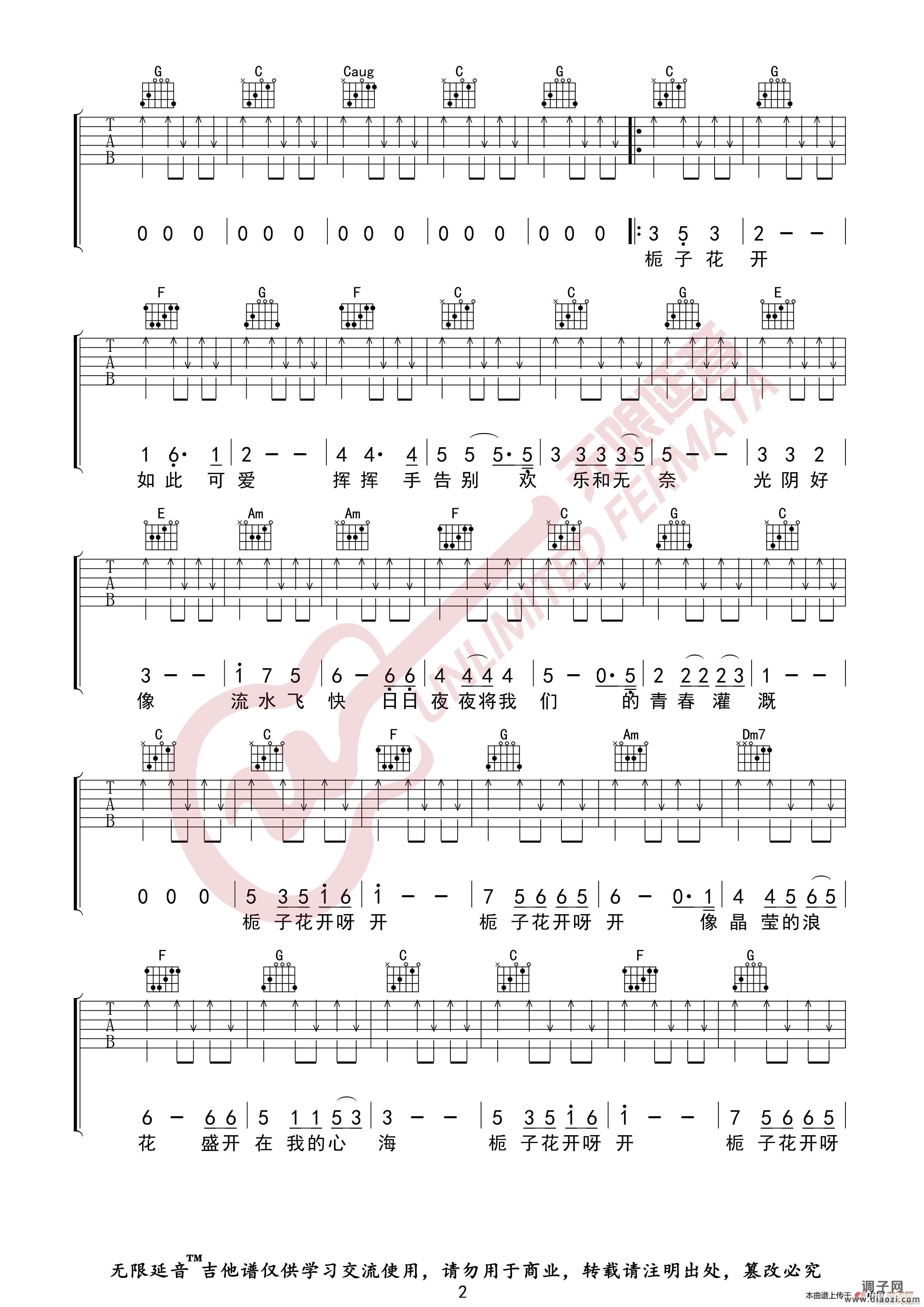 何炅 栀子花开 （无限延音编配）