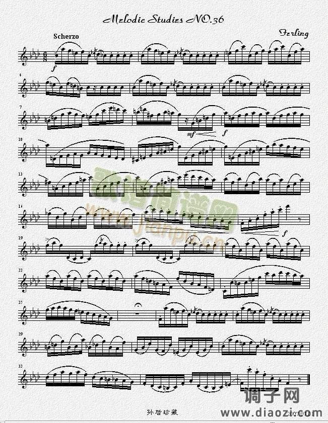 四十八首旋律练习曲之三十六