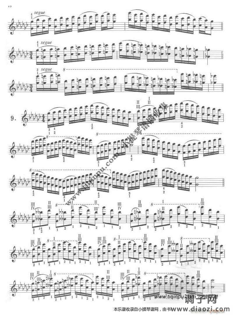 卡尔弗莱什《小提琴音阶体系》降G大调