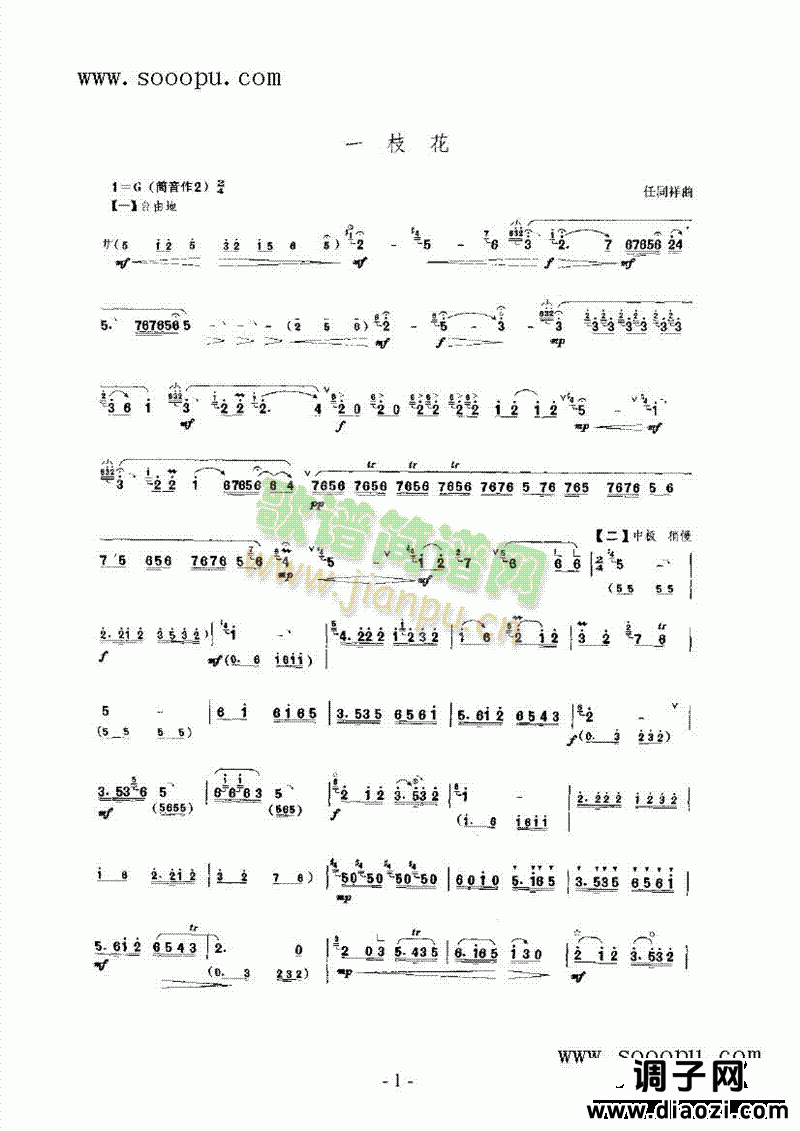 一枝花 民乐类 唢呐