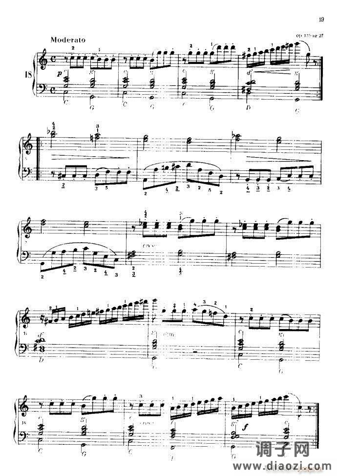 车尔尼手风琴练习曲集