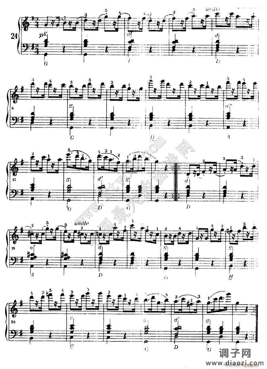 《车尔尼手风琴练习曲集》（第Ⅰ册）（22—36）