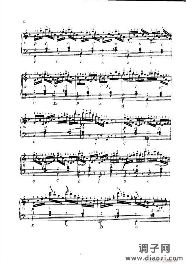 车尔尼手风琴练习曲集 Ⅲ