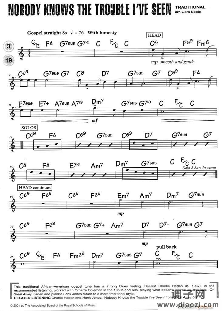 15首（次中音)爵士练习）