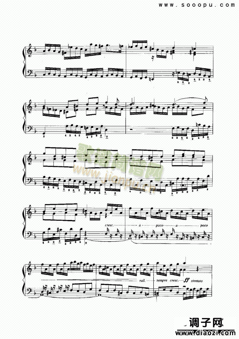 d小调托卡塔与赋格 键盘类 手风琴