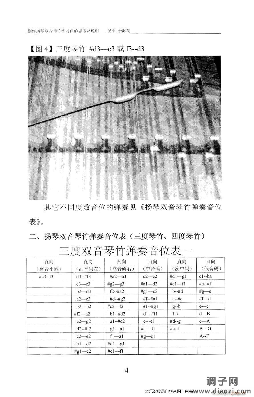 扬琴双音琴竹练习曲30首