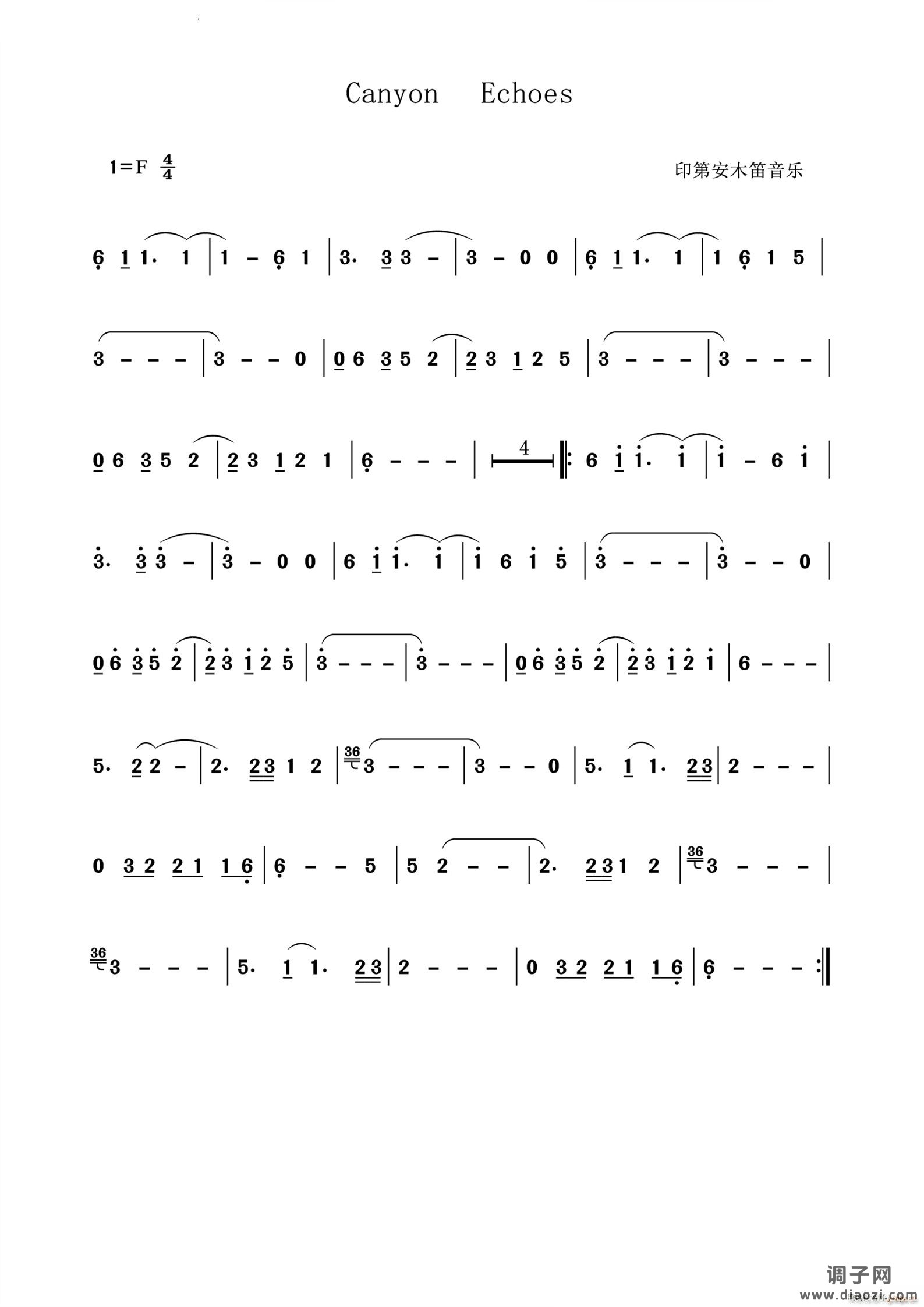 Can yon Echoes印第安木笛音乐