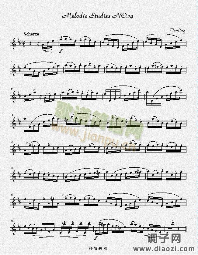 四十八首旋律练习曲之十四