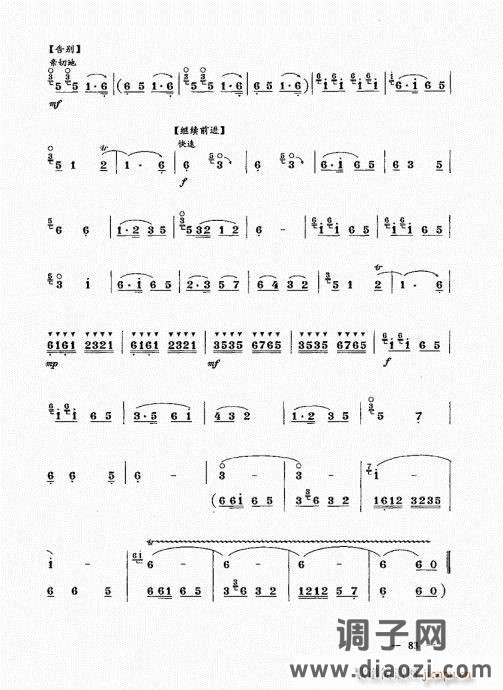 简捷实用唢呐教程  （上册）81-100