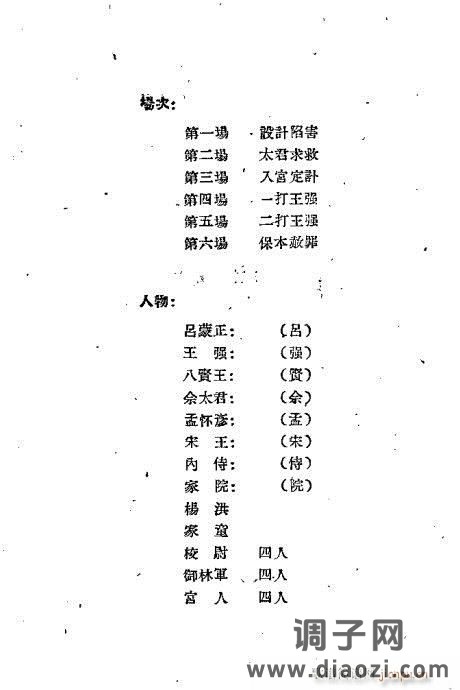 秦腔《打王强》目录1-20