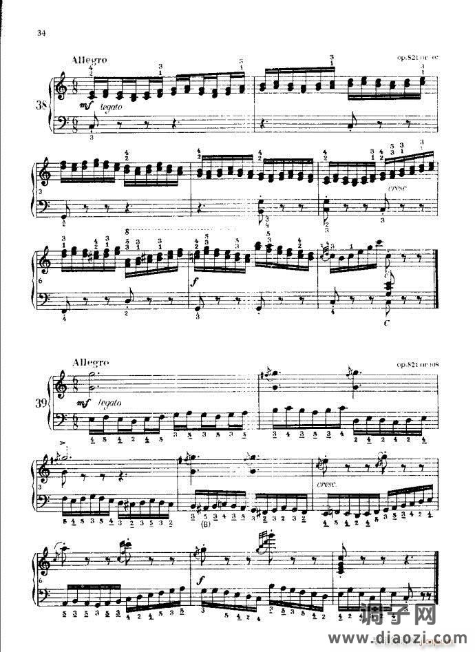 车尔尼手风琴练习曲集