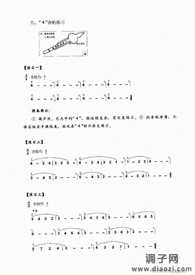 葫芦丝、巴乌实用教程 目录前言1-60