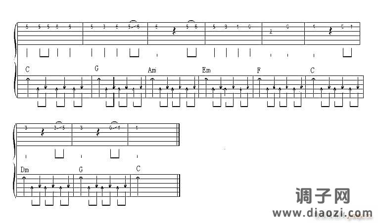 孤独 （ C调指法原版编配）