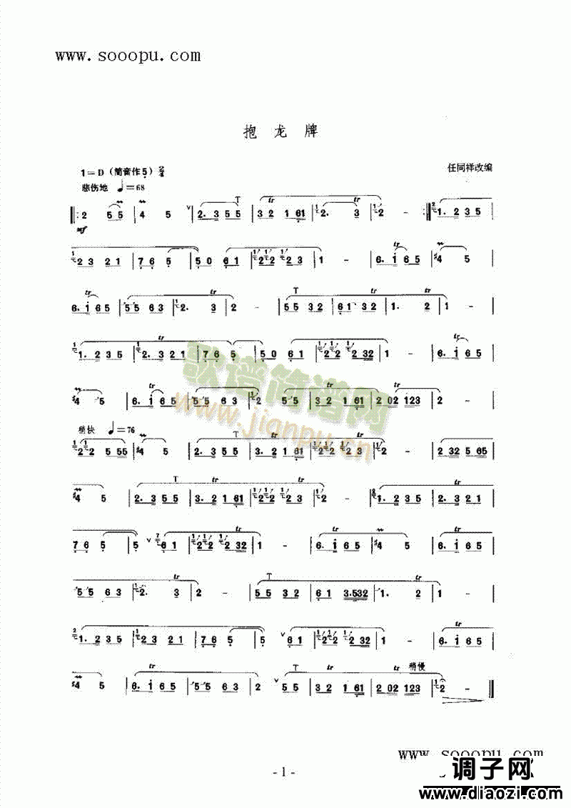 抱龙牌 民乐类 唢呐