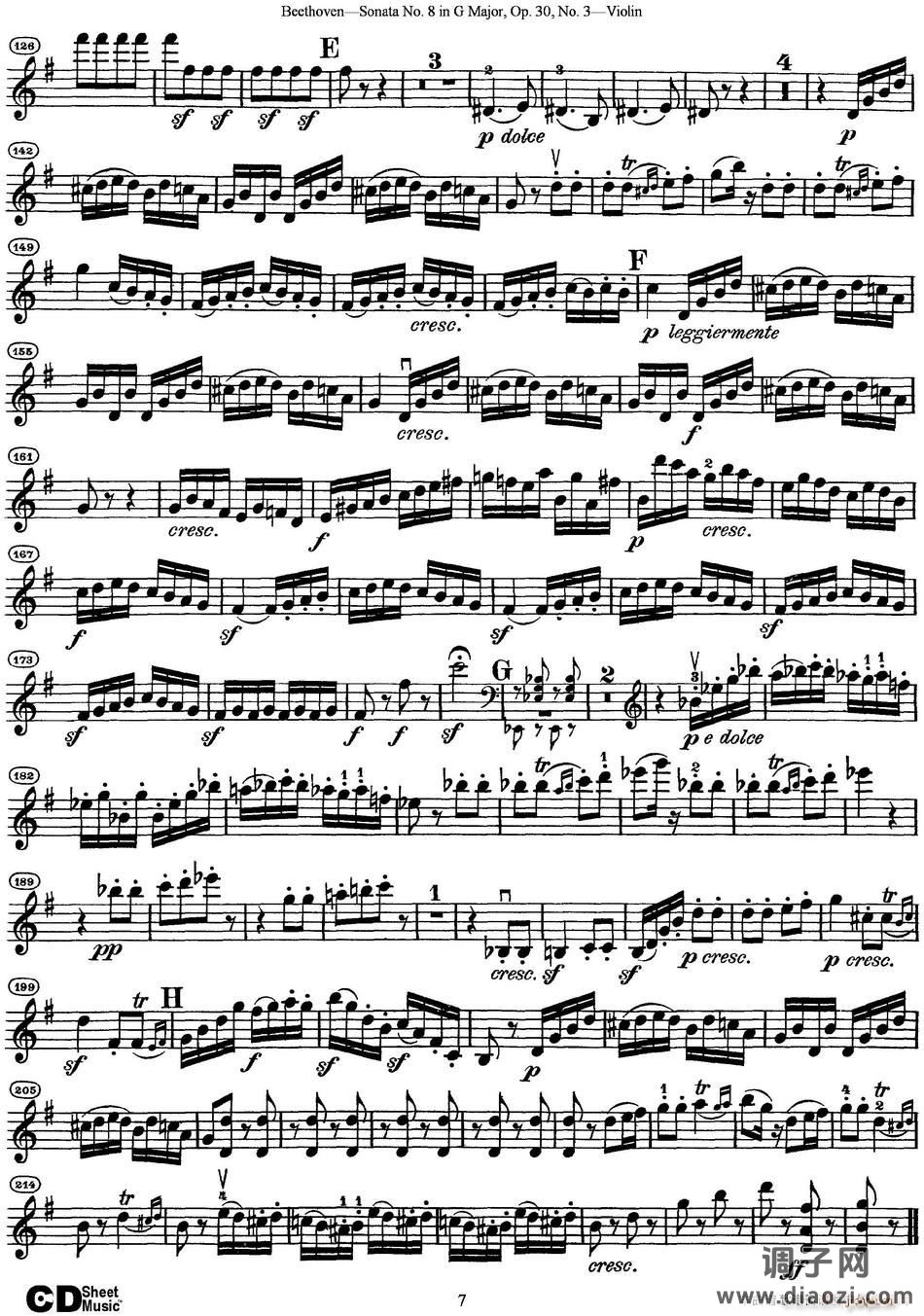 Violin Sonata No 8 in G Major Op 30 No 3