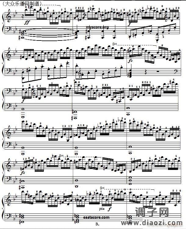 车尔尼《 手指灵巧技术练习》（Czerny 740）第14首