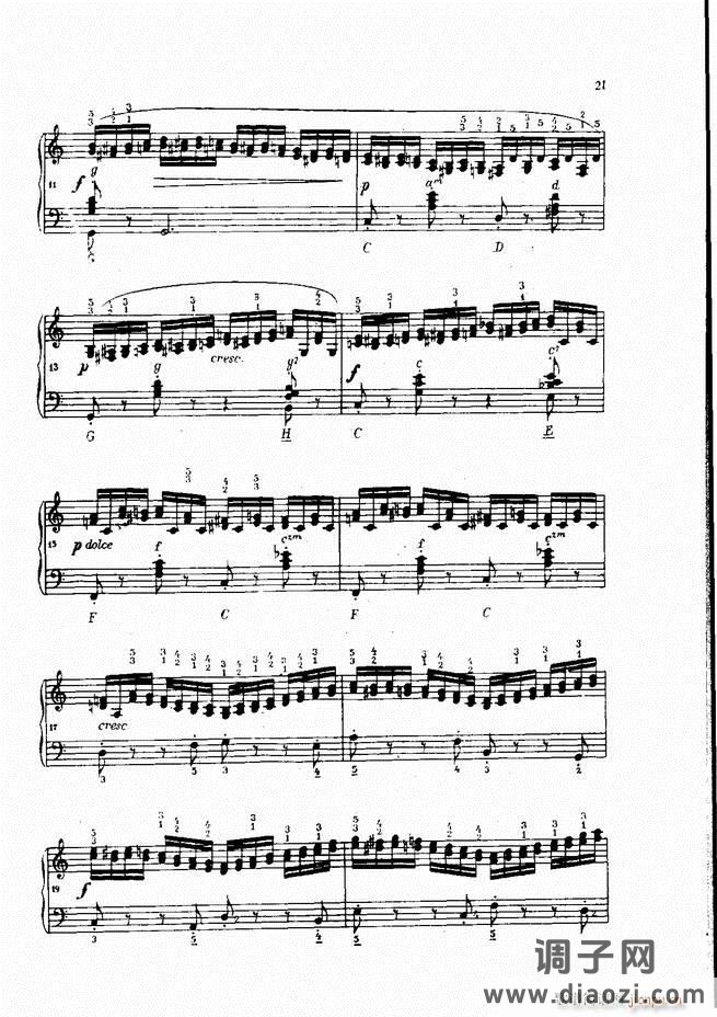 车尔尼手风琴练习曲集 Ⅳ