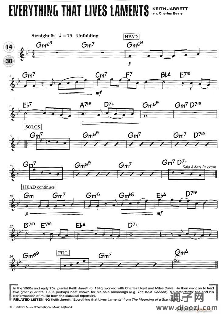 15首（次中音)爵士练习）