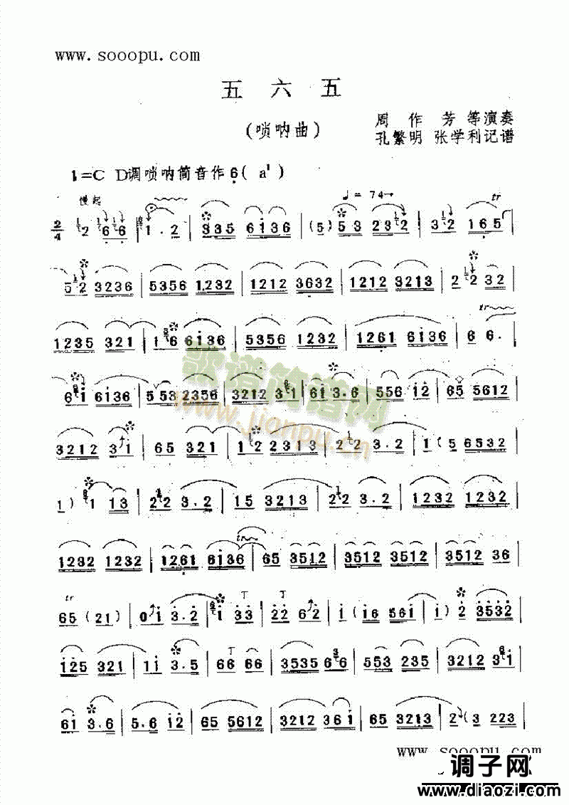五六五 民乐类 唢呐