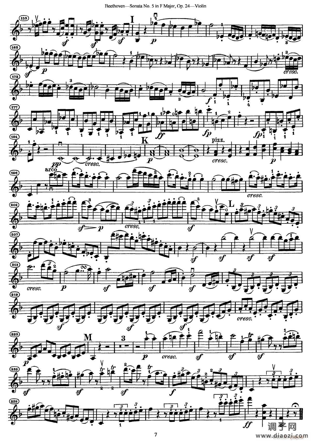 Sonata No 5 in F Major Op 24（F大调第五小提琴奏鸣曲）