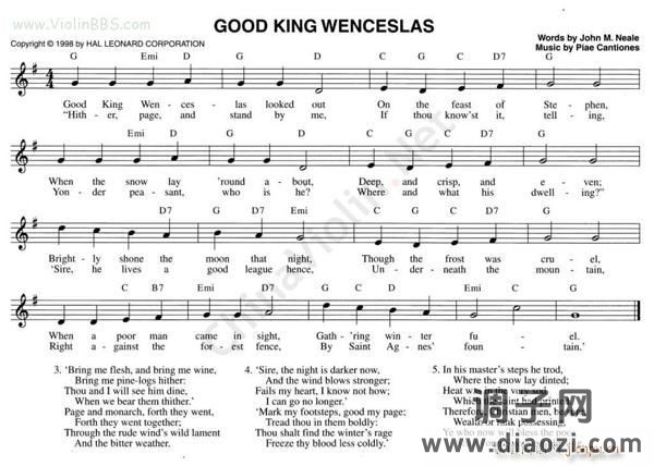 69 GOOD KING WENCESLAS