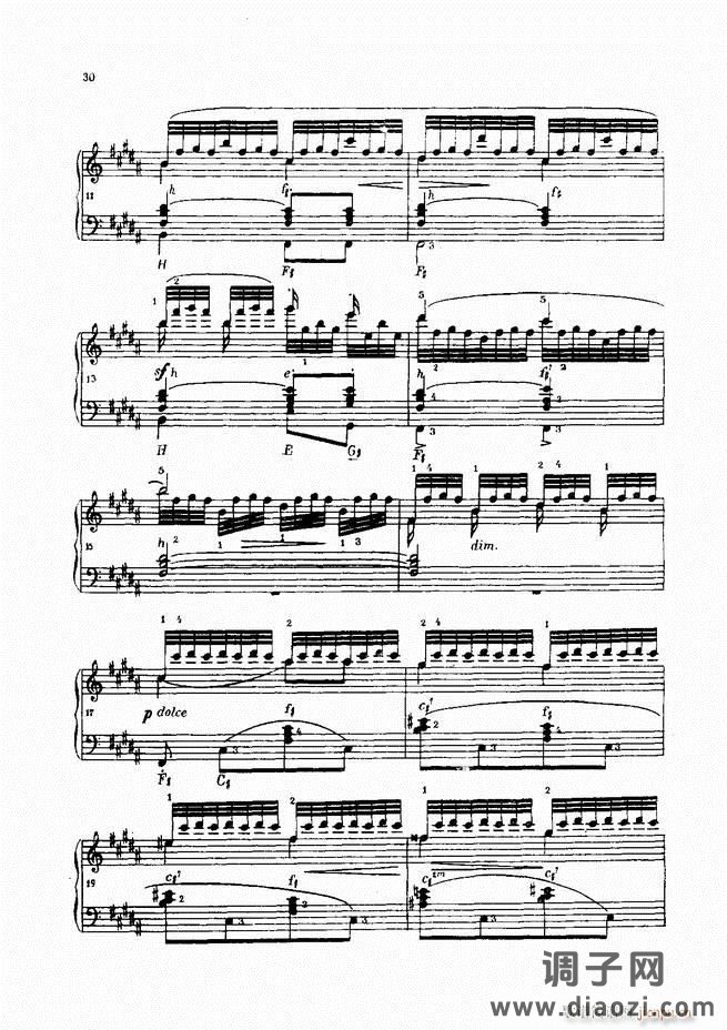 车尔尼手风琴练习曲集 Ⅳ