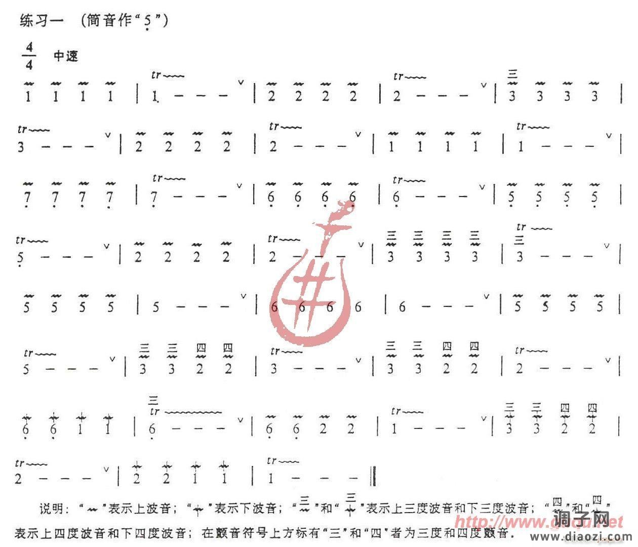 波音与颤音练习