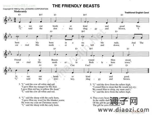 52 THE FRIENDLY BEASTS