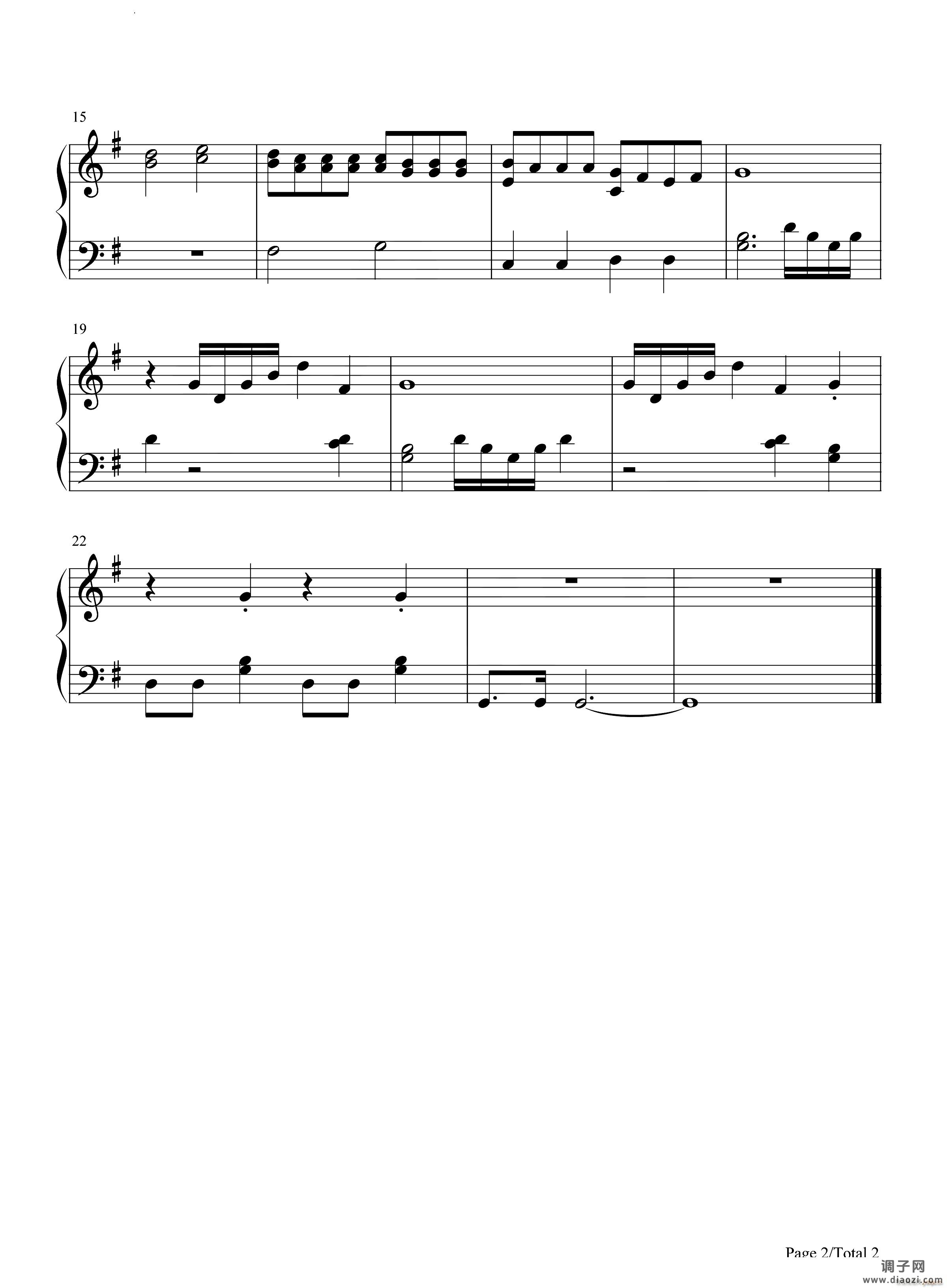 弦乐小夜曲-G大调第13号小夜曲-Eine kleine Nachtmusik-简单版