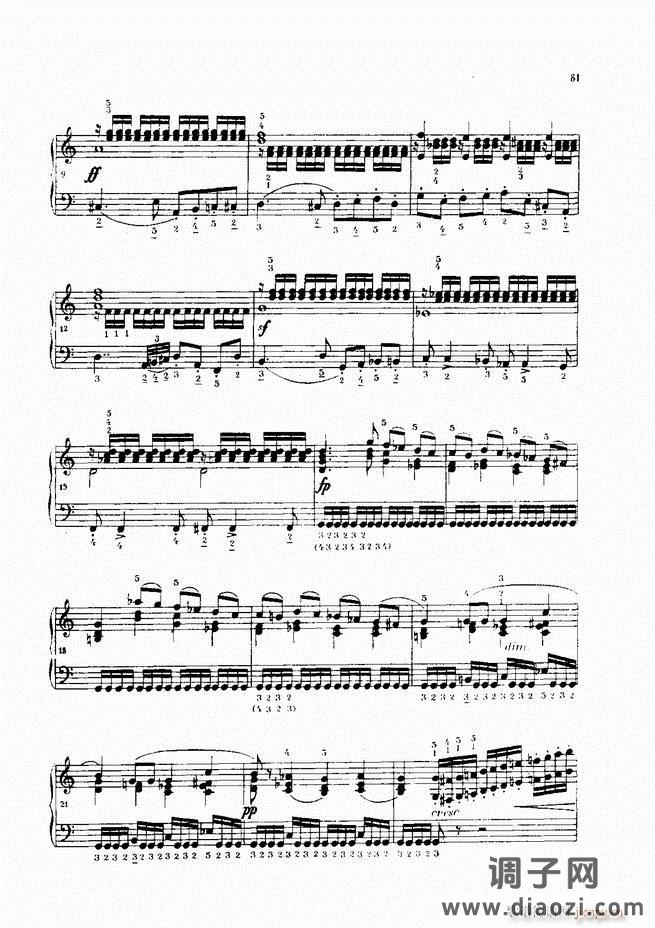 车尔尼手风琴练习曲集 Ⅳ