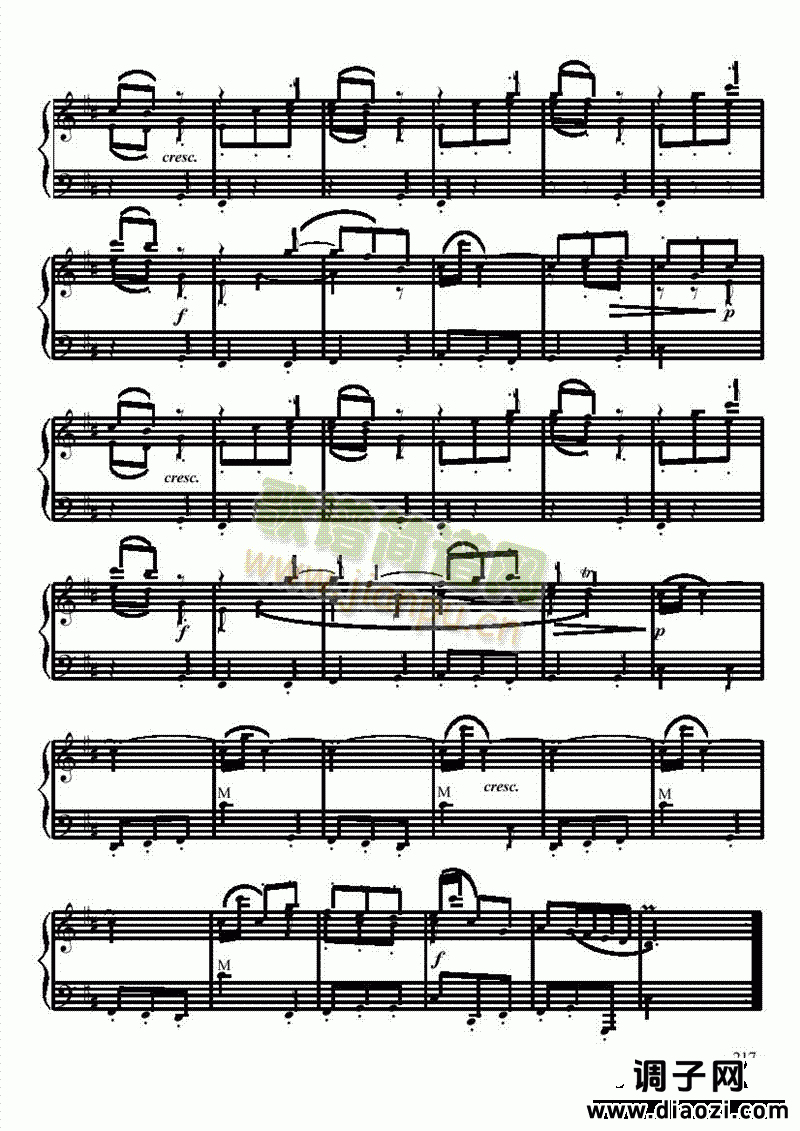 九级古典乐曲《D大调奏鸣曲》 键盘类 手风琴