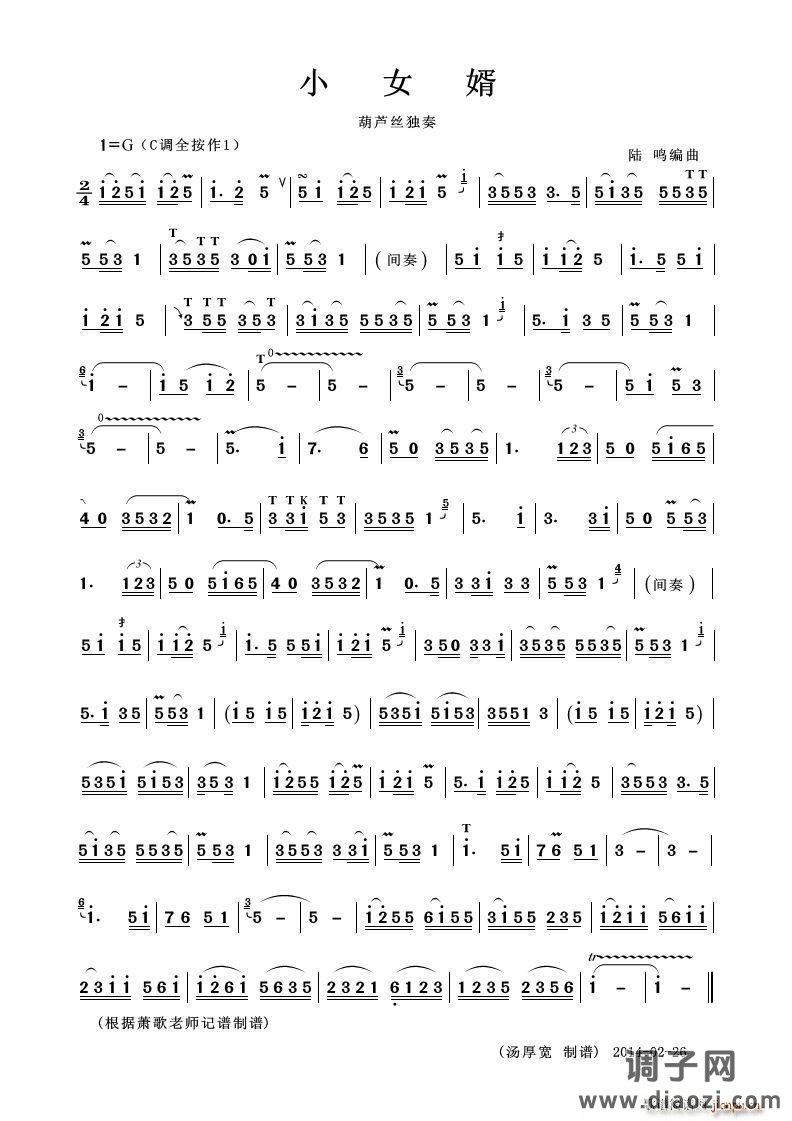 小女婿（葫芦丝独奏）