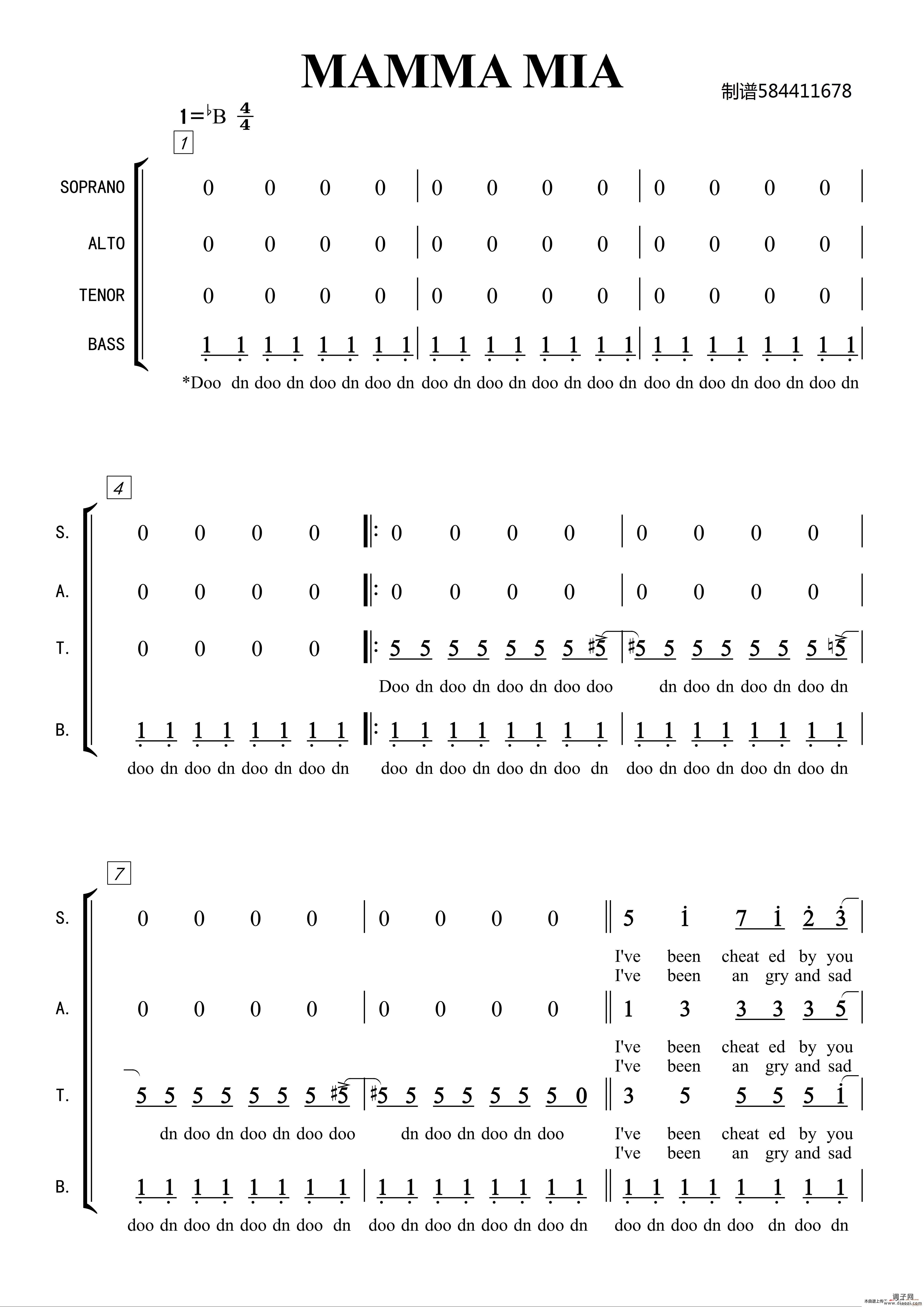 妈妈咪呀合唱 (MAMMA MIA)